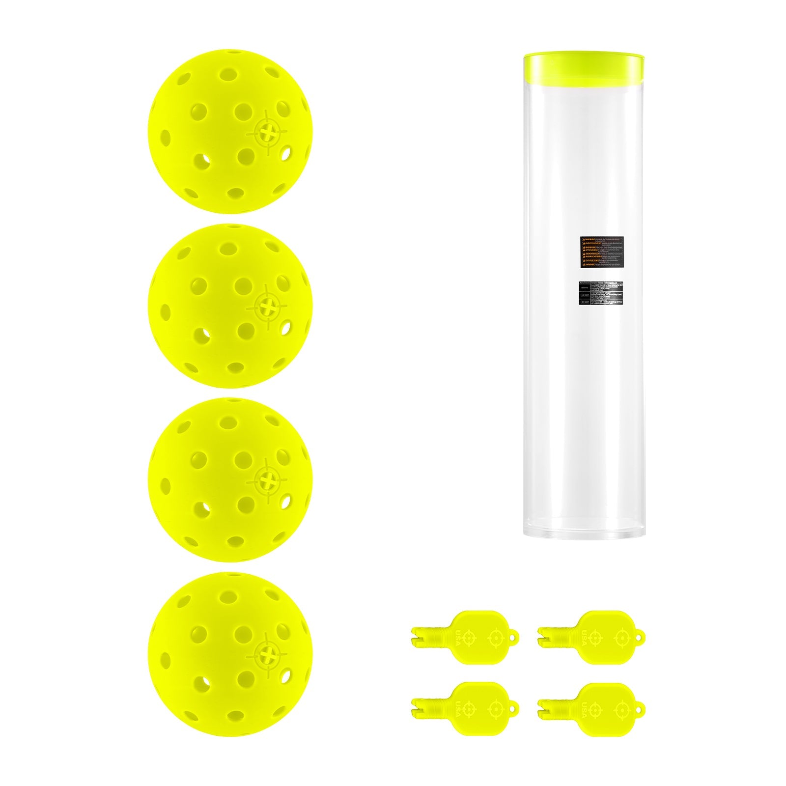 NEEWER PB02 4-Pack LED Pickleball Set