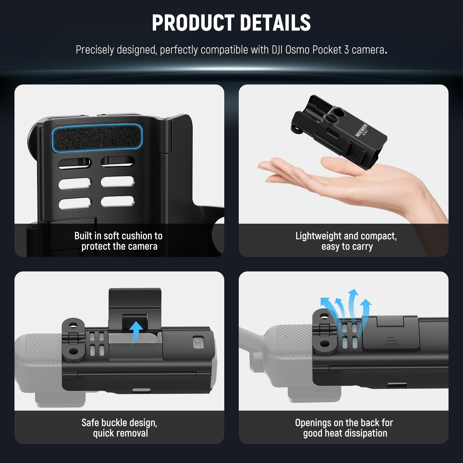 Product detail of the NEEWER GP-68 Extension Adapter Mount Kit