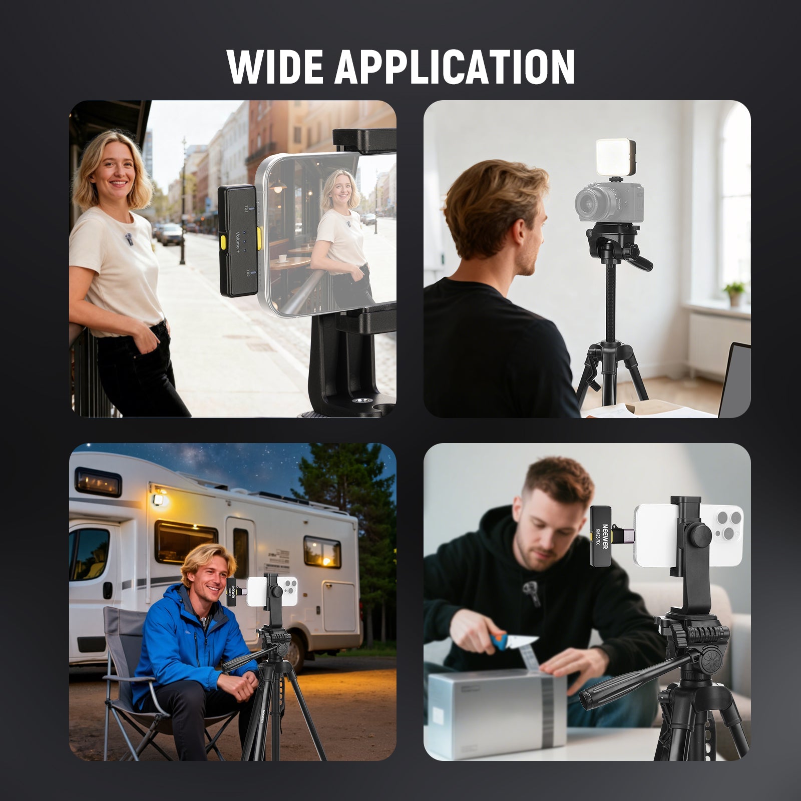 Wide Applications of the NEEWER PA056 Vlog Kit For Phone