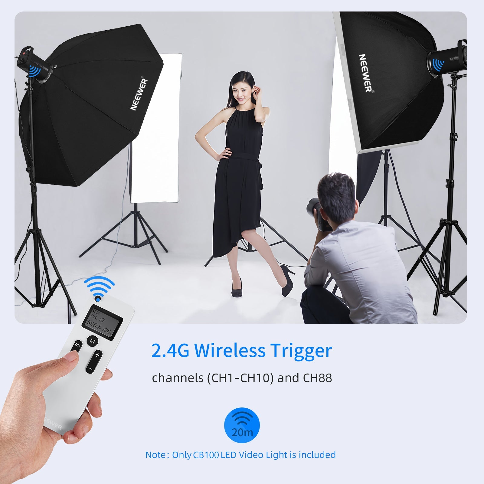 Neewer CB100 100W 5600K LED Video Light,