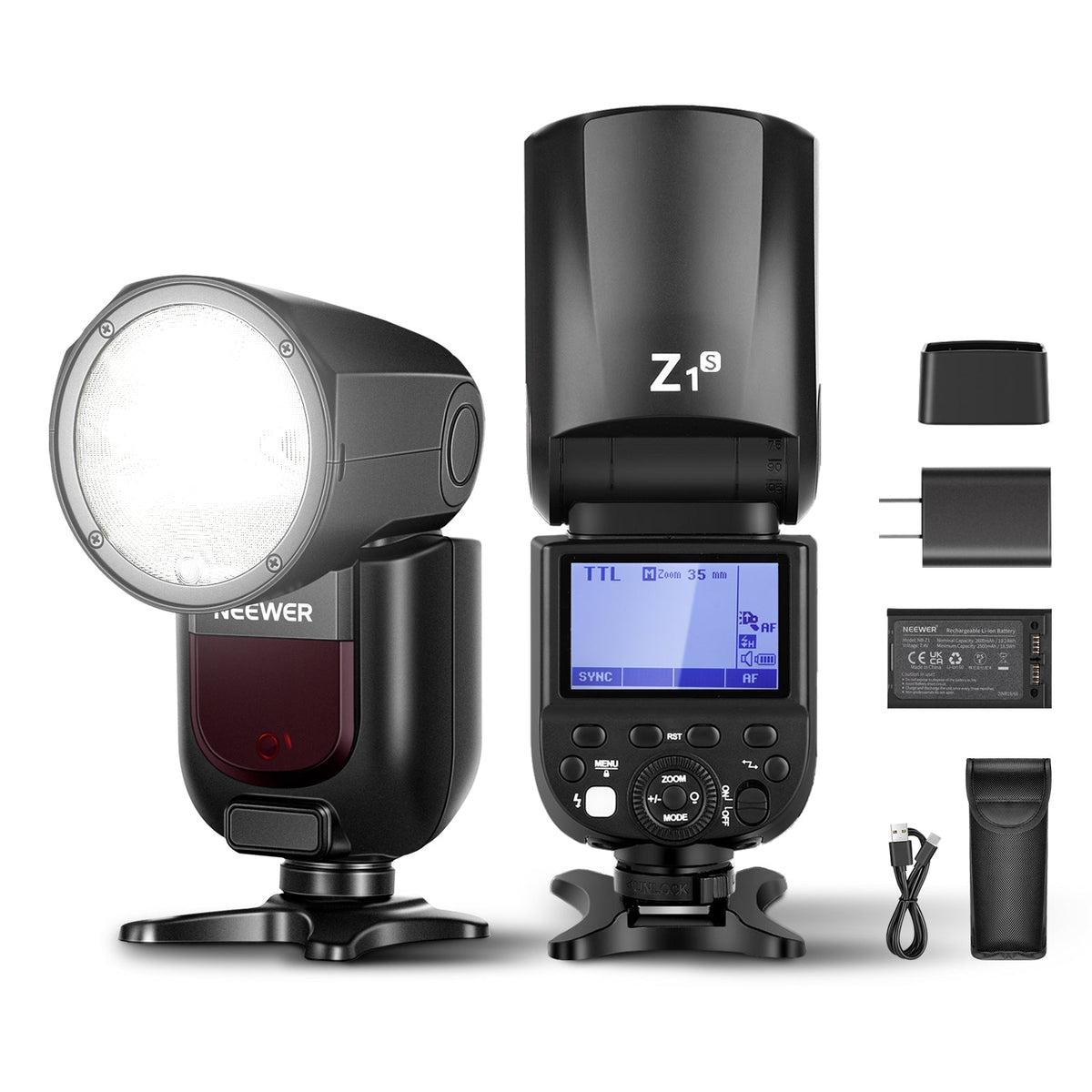 NEEWER Z1-S TTL Round Head Flash Speedlite for Sony Cameras - NEEWER