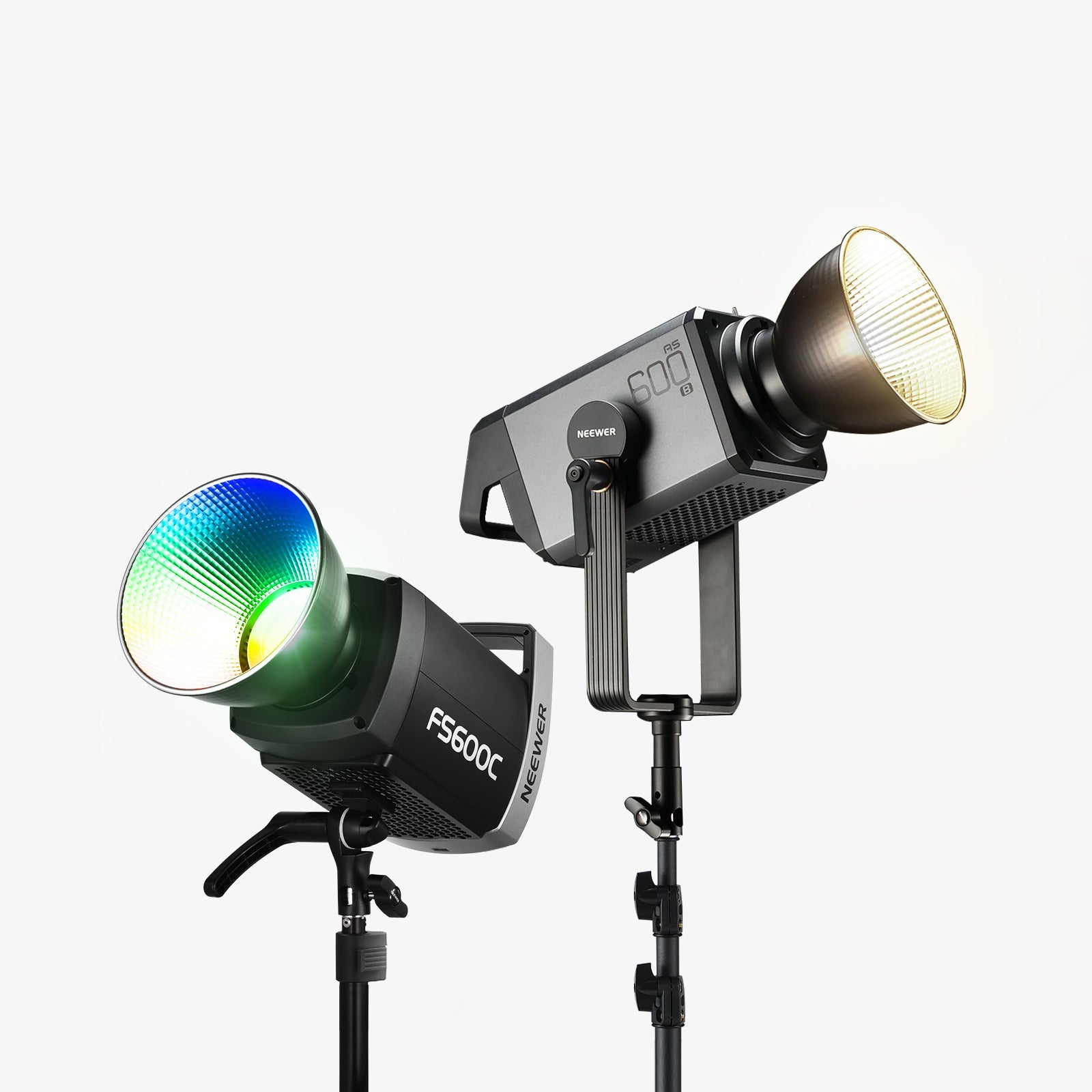 NEEWER 2 Pack NL480 Bi-Color LED Panel Light Kit