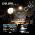 The photo light for photography offers 2700K-6500K
