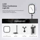 Package Contents of the NEEWER 10.8" Bi Color Video Conference Light Kit