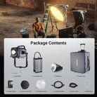 Package Contents of the NEEWER AS1200B Bi-Color COB LED Studio Video Light Kit
