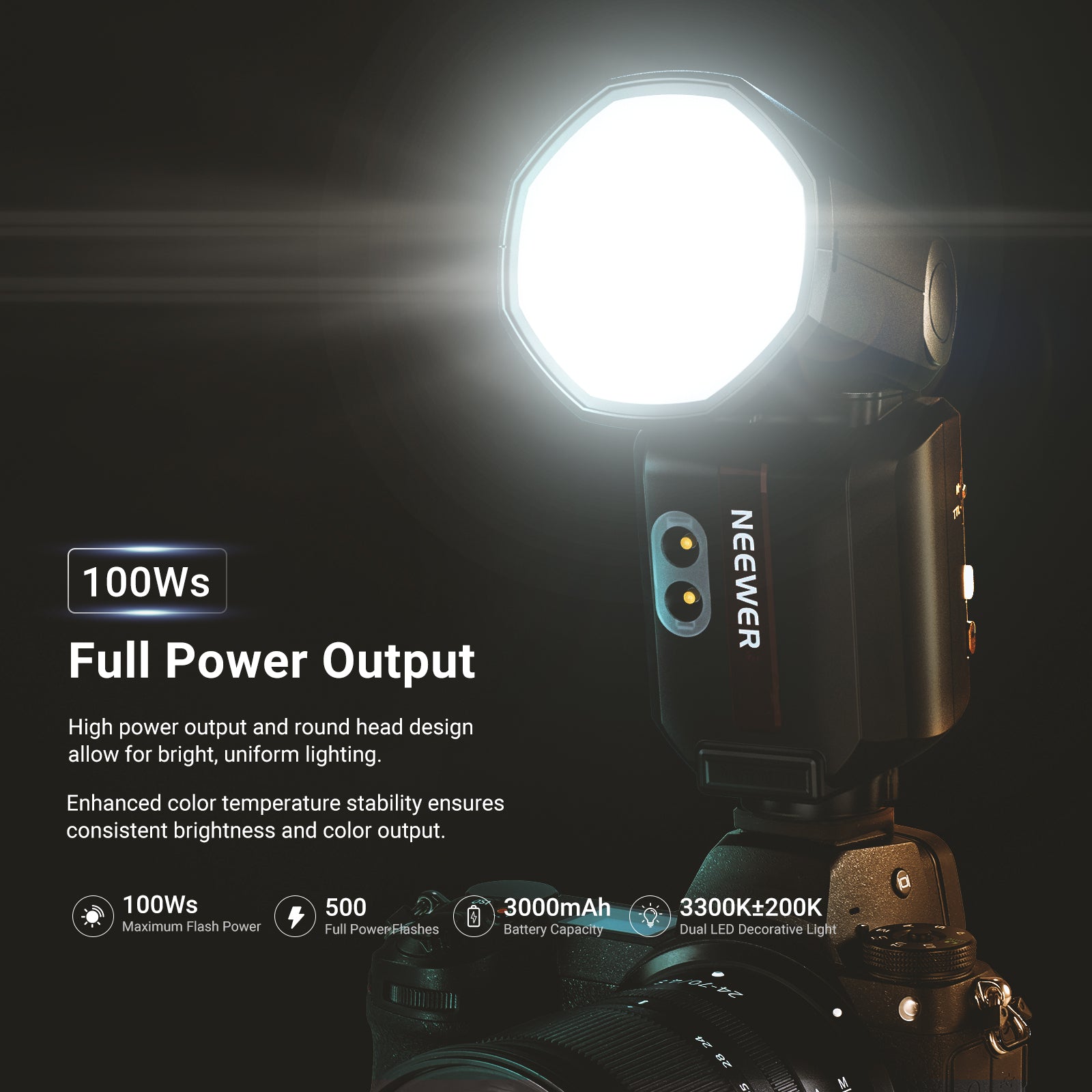 NEEWER Z3 100Ws TTL Flash Speedlite