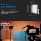NEEWER RGB480 APP Control RGB LED Light provides you a natural shooting effect.
