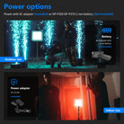 NEEWER RGB480 APP Control RGB LED Light offers two power options.