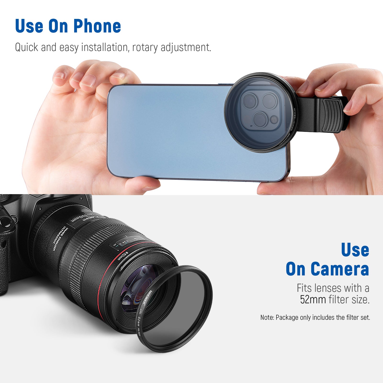 NEEWER Clip On Filters Kit for Phone & Camera