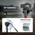 NEEWER TP71 Pro Camera Monopod features upgraded professional fluid video head.