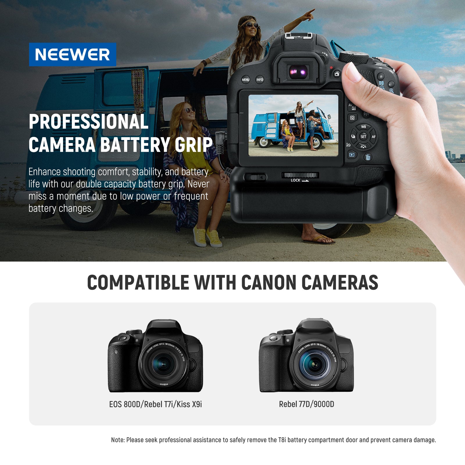 NEEWER Vertical Battery Grip For Canon - NEEWER – NEEWER.CA