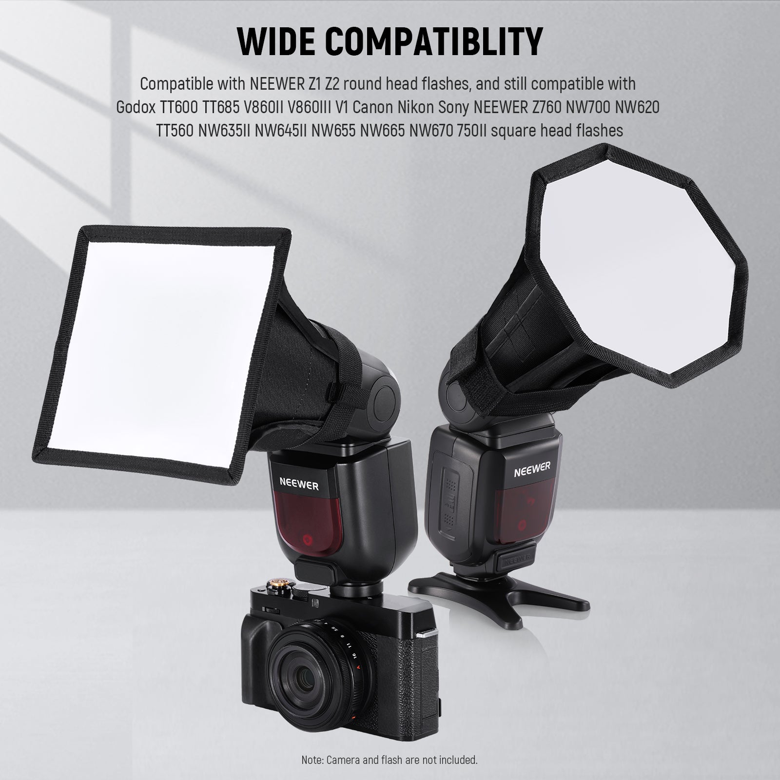 NEEWER NS2P 2 Pack Flash Diffuser Speedlight Softboxes - NEEWER