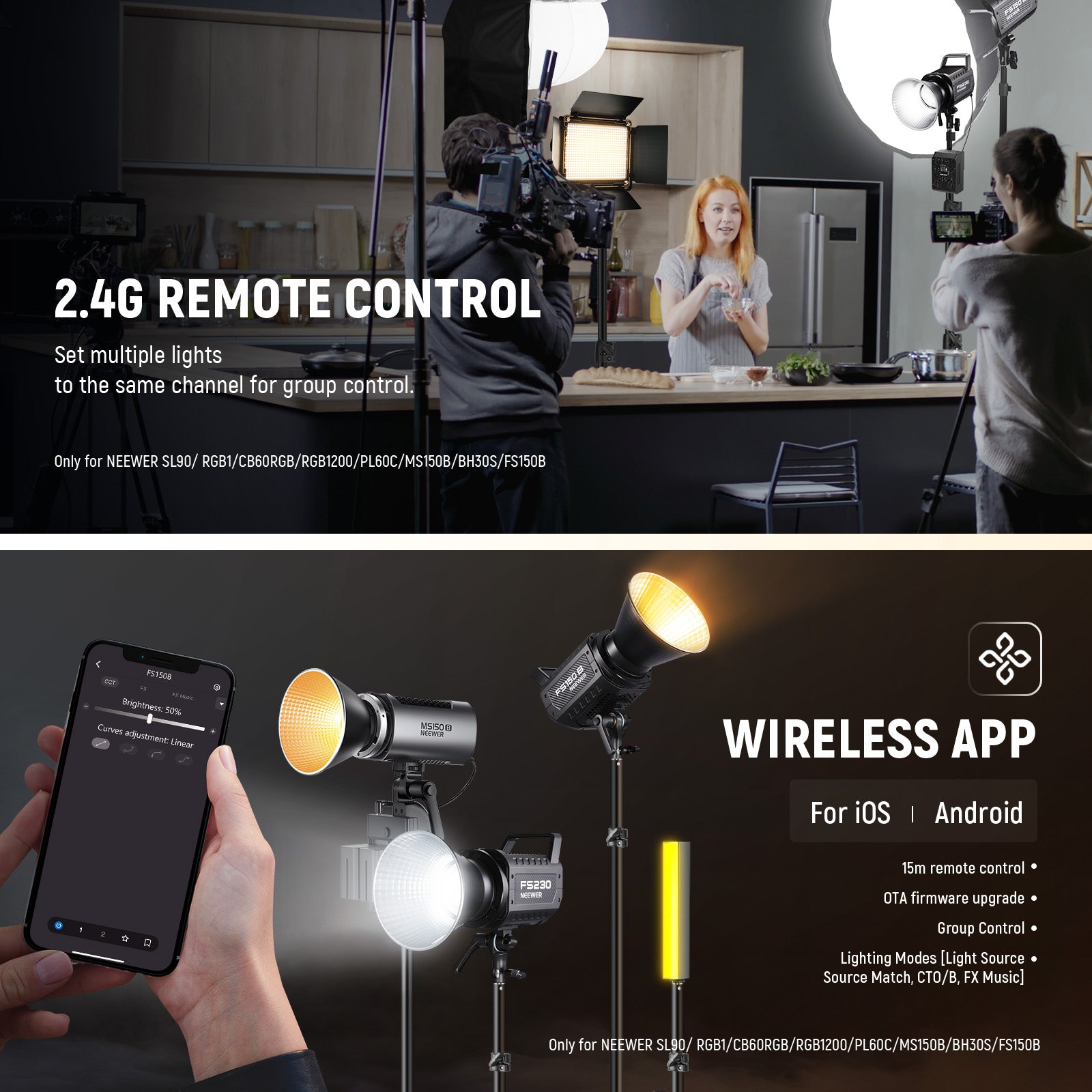 NEEWER FS230 230W COB Video Light - NEEWER