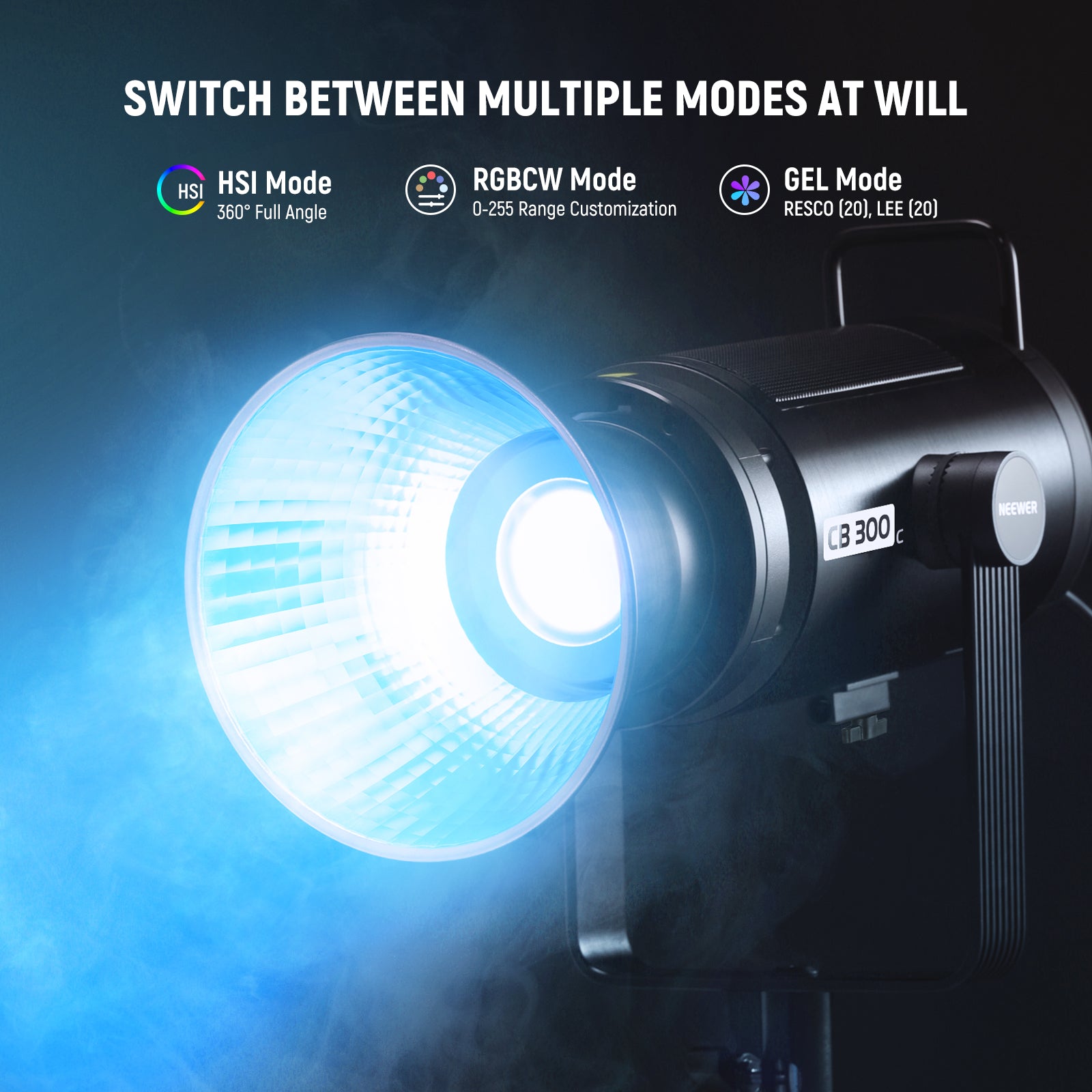 NEEWER CB300C 300W COB RGB LED Video Light