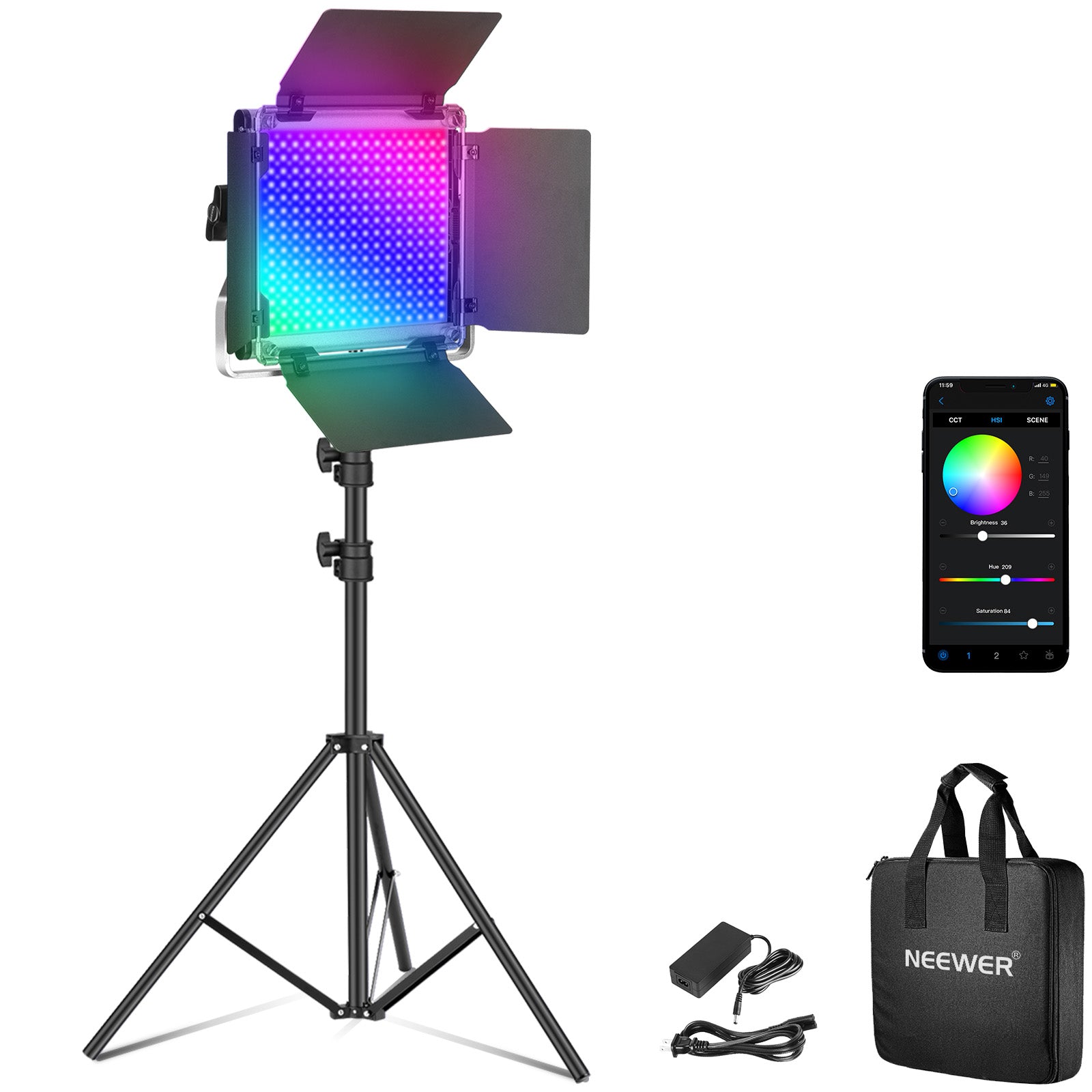 NEEWER RGB660 Pro CRI 97 RGB Led Light - NEEWER