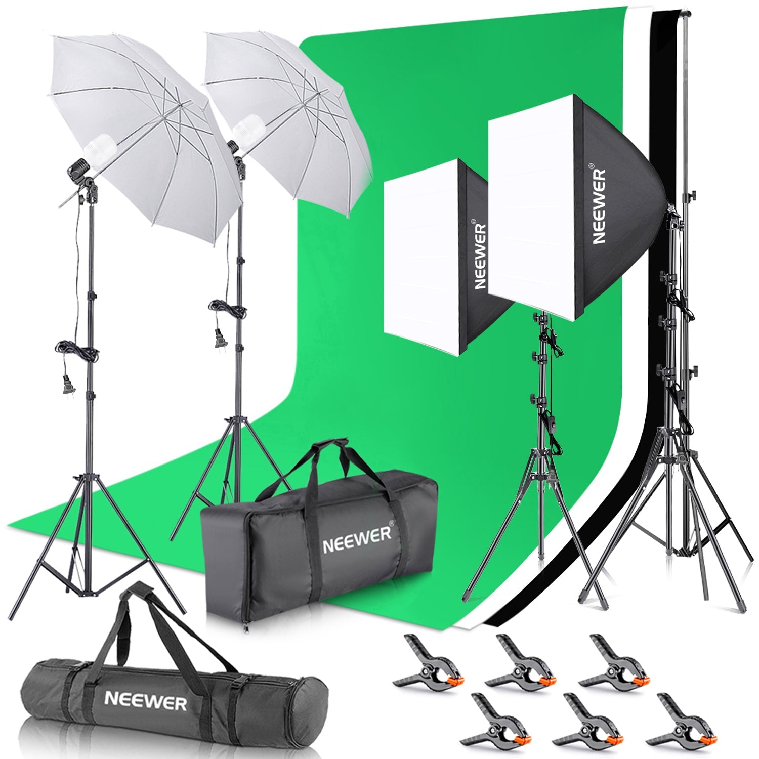 Lampe LED Photo/vidéo 30W - 416 LED, Intensité Variable - Pour Studio, Streaming, Photographie - Réglage Angle 180°/360°