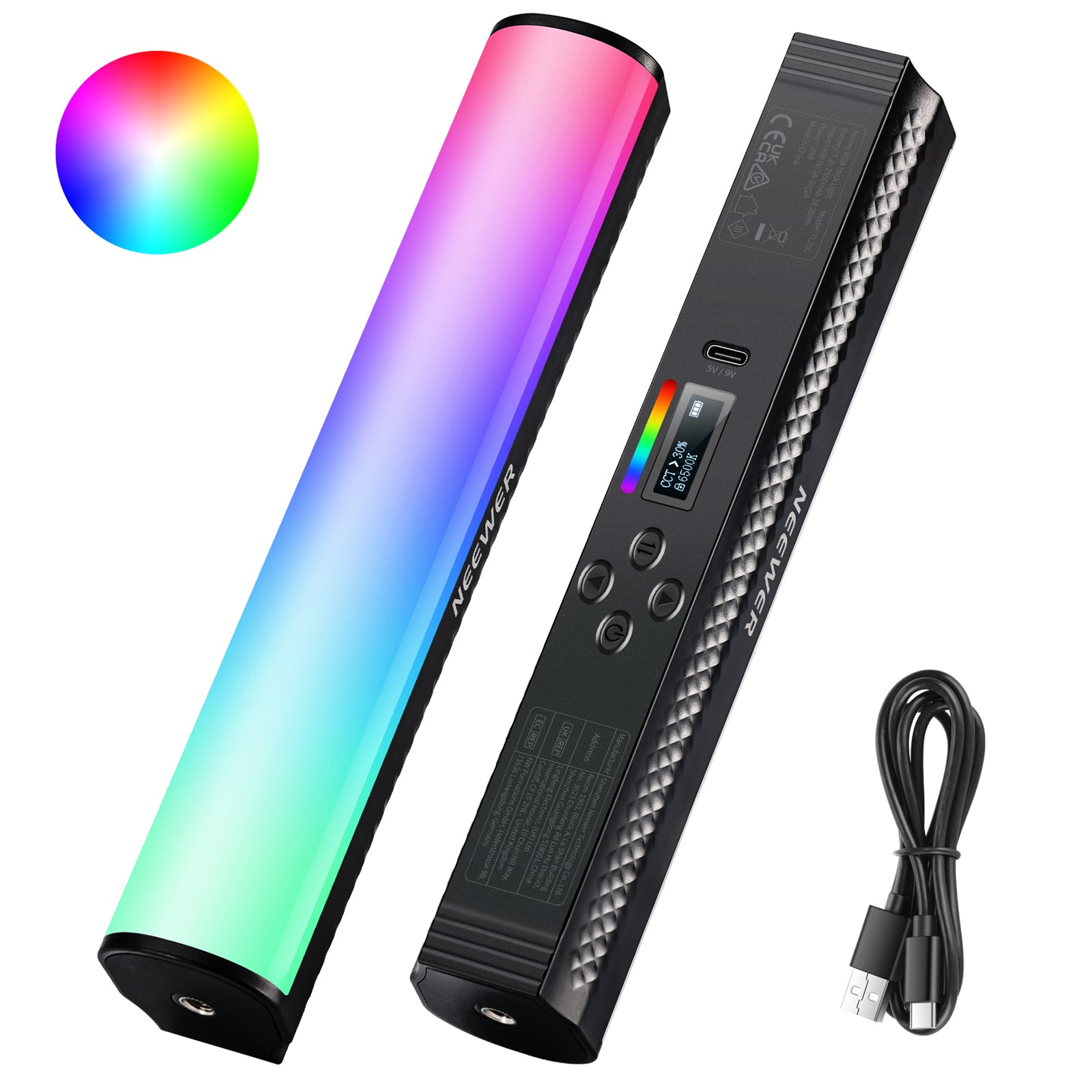 NEEWER RGB Magnetic Handheld Light Wand - NEEWER