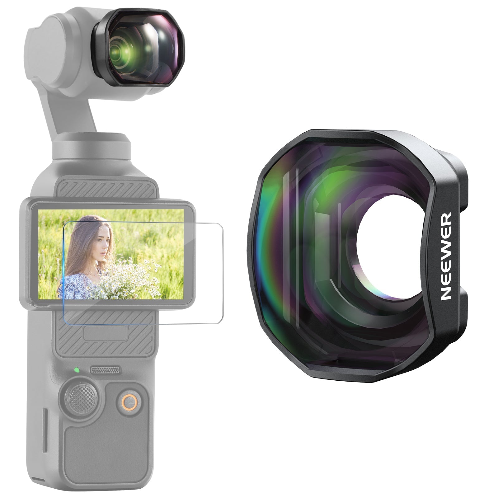 NEEWER LS-84 2X Teleconverter Lens For DJI Osmo Pocket 3 / Pocket