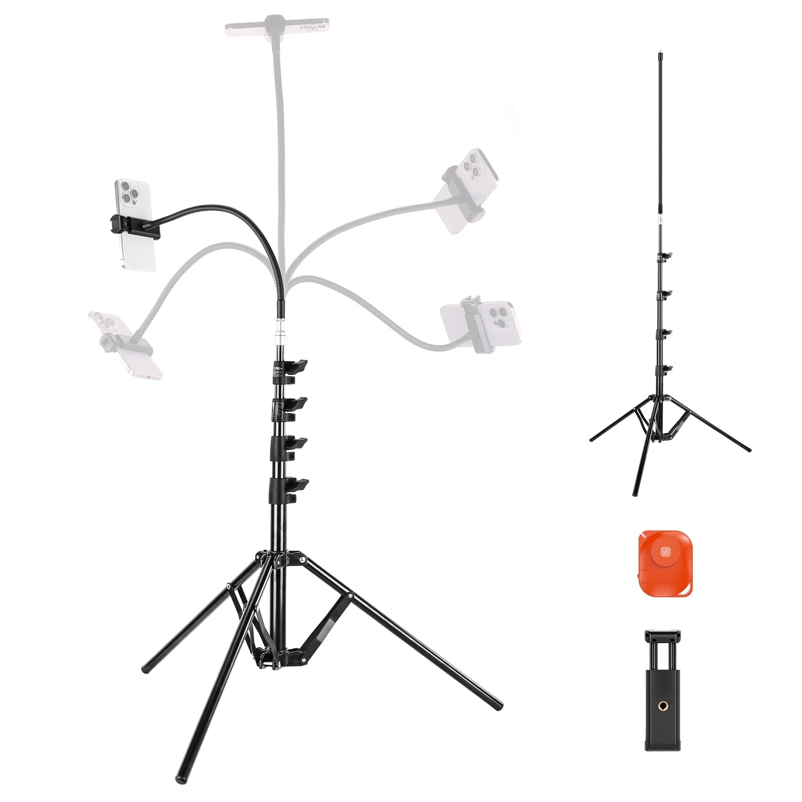 NEEWER BASICS ST014 Phone Tripod Stand with Flexible Arm
