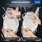 NEEWER NS60P Quick Release Strip Softbox effortlessly unfolds and locks into place.