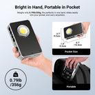 NEEWER FS100B Bi-Color LED Light weighs only 356g, fits perfectly in one hand, slides easily into your pocket, and can be carried anywhere.