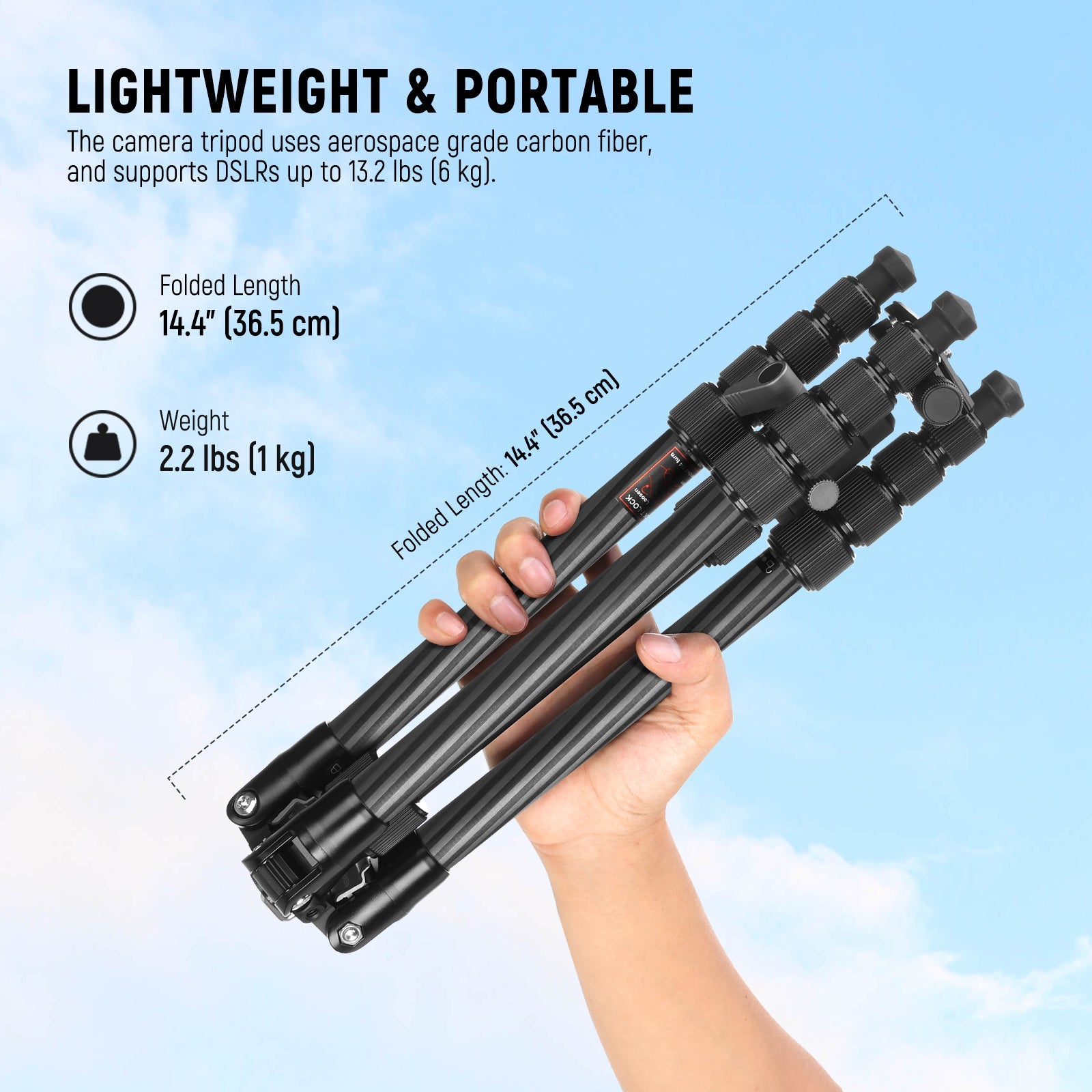Neewer TP39 Tripod - Thumbnail 3