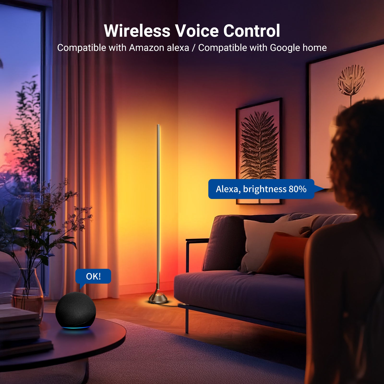 新品　NEEWER NF01 スマート LEDフロアライト コーナーライト NEEWER NF01 1500lm Smart RGBW Corner Floor Lamp with 16 Million Colors