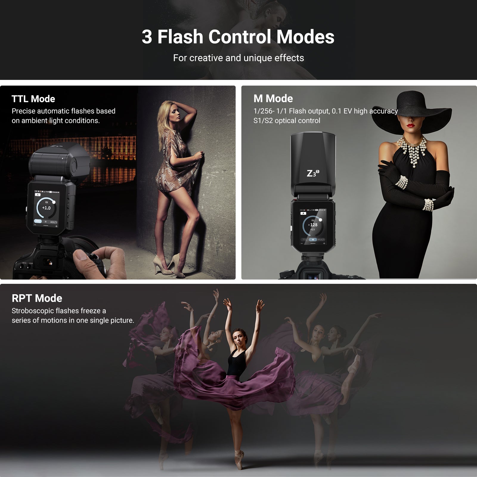 NEEWER Z3 100Ws TTL Flash Speedlite