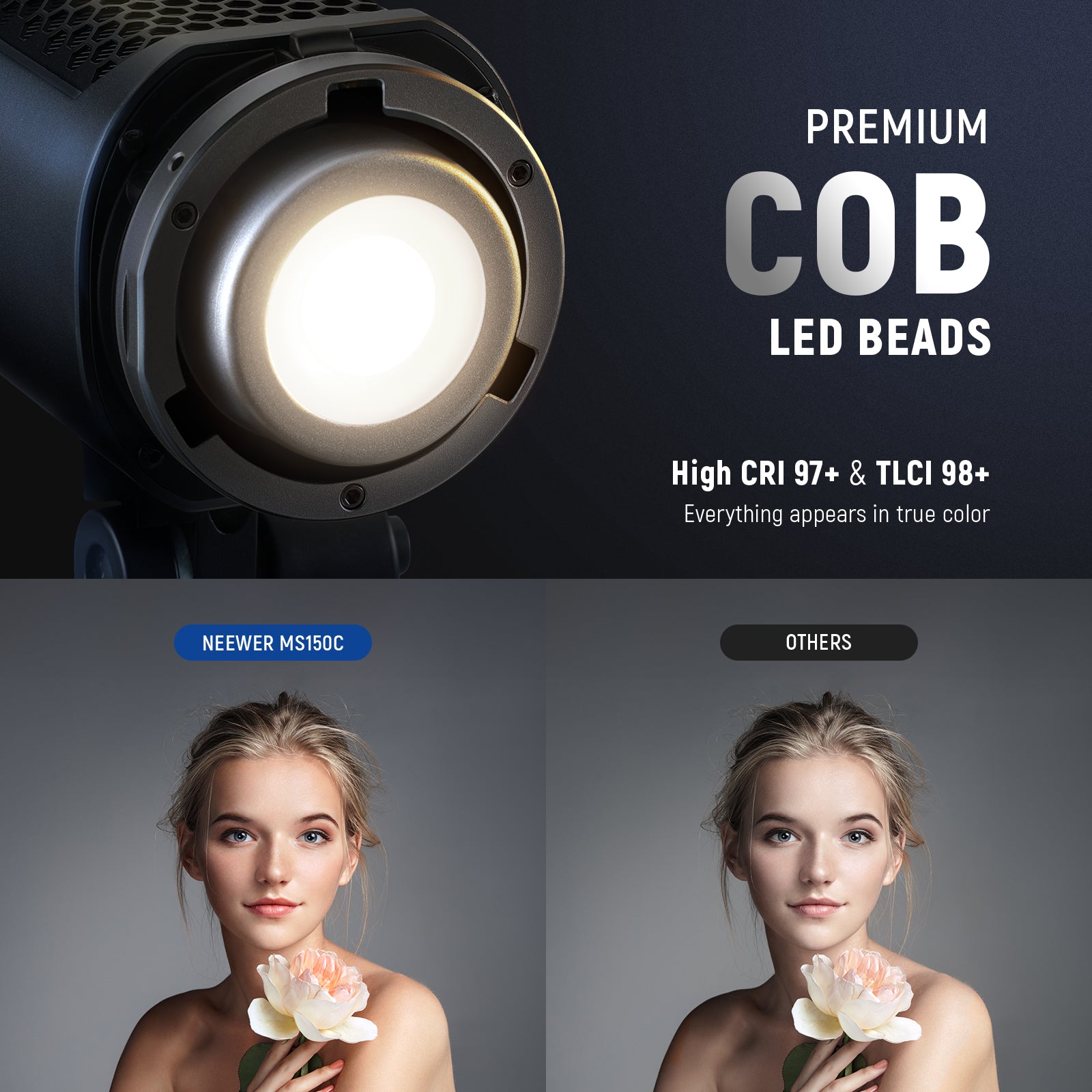 その他 NEWWER MS150C NEEWER MS150C 150W RGBWW LED Video Light