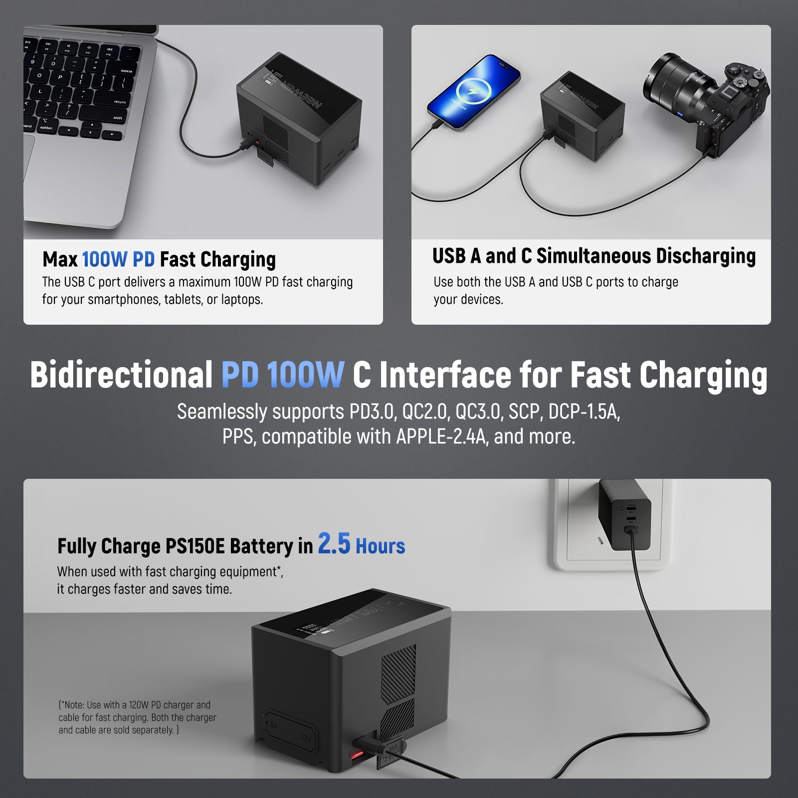 NEEWER V Mount Battery PS150E 10350mAh 150Wh – NEEWER.CA