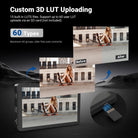 NEEWER F700U Camera Field Monitor supports up to 60 user LUT uploads via an SD card.