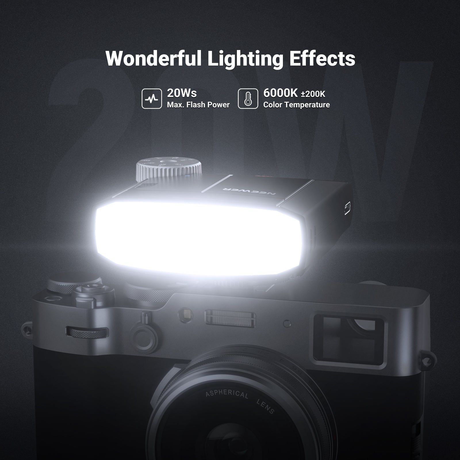 NEEWER Z150 Mini Camera Flash | Retro Style Speedlite