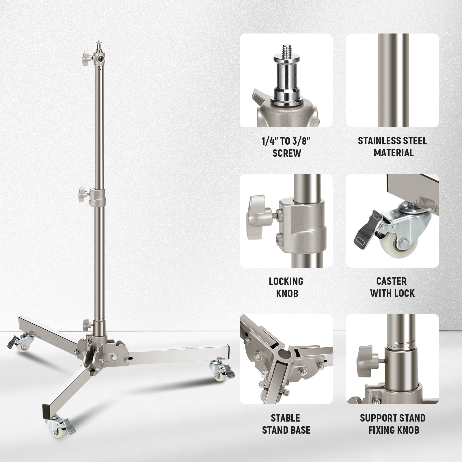 NEEWER ST98SS Heavy Duty Light Stand - NEEWER