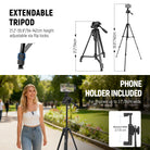 NEEWER PA056 Vlog Kit includes an extendable tripod.