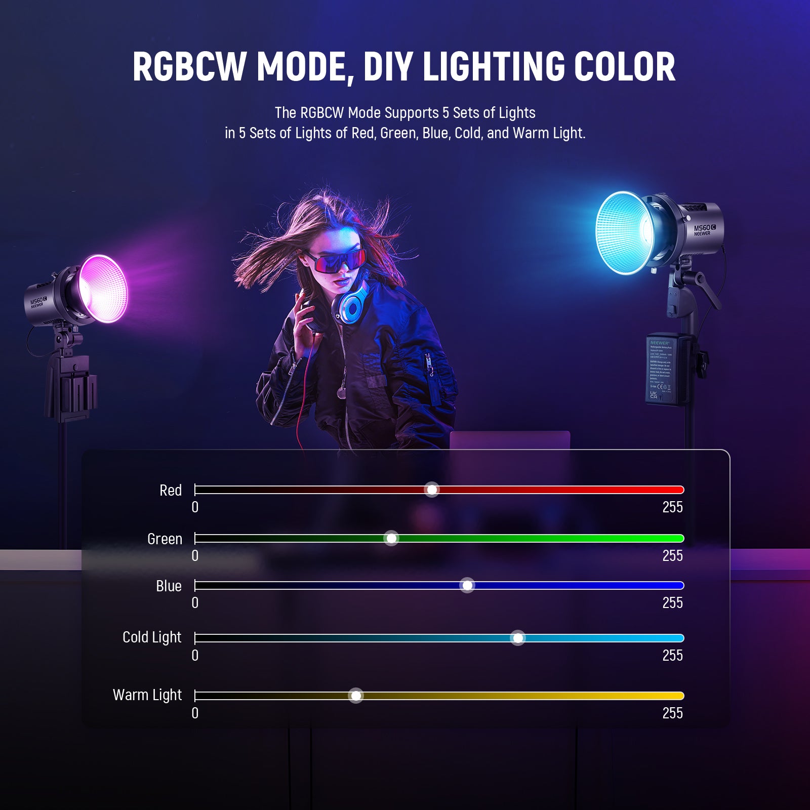 NEEWER MS60C RGBWW LED Video Light - NEEWER – NEEWER.CA