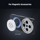 The phone case allows smooth wireless charging and works with different magnetic accessories.