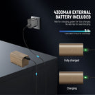 This photography and videography lighting kit includes a large capacity 4300mAh NP-F replacement battery