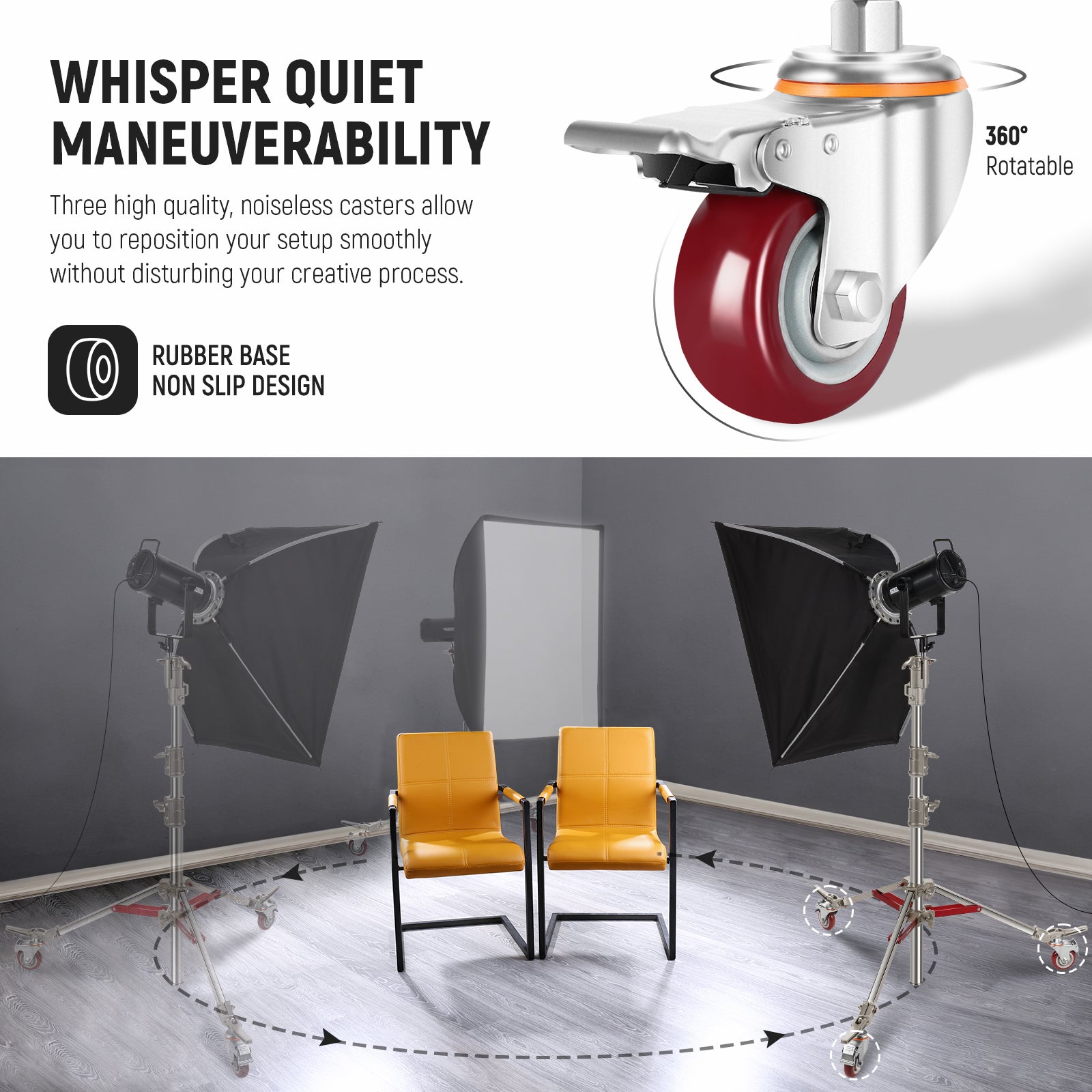 NEEWER MS60B 65W LED Video Light Handheld Spotlight - NEEWER NEEWER MS60B 65W LED Video Light Handheld Spotlight - NEEWER