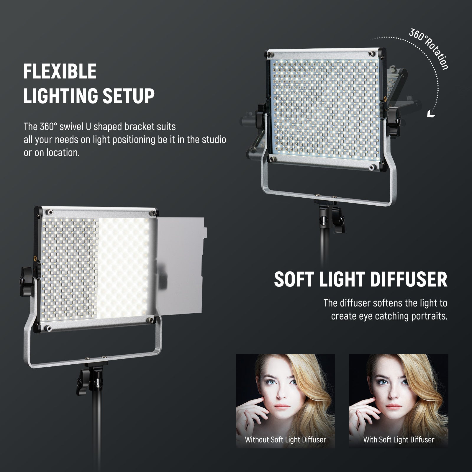 NEEWER RGB660 Pro CRI 97 RGB Led Light - NEEWER
