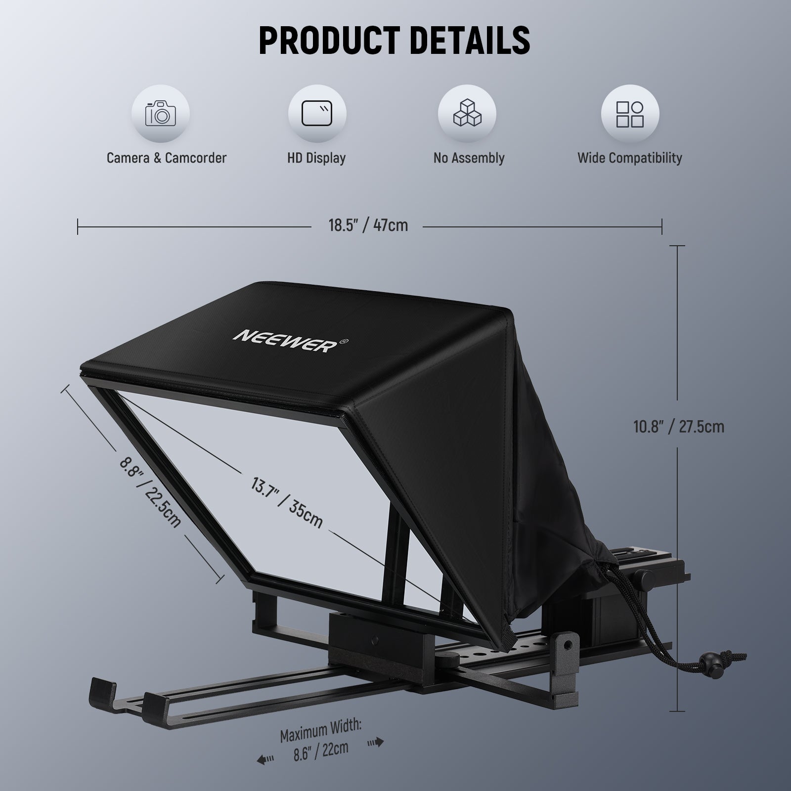 NEEWER X14 II All In One Teleprompter - NEEWER