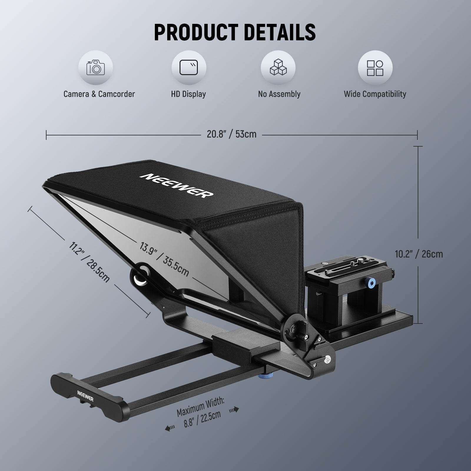 NEEWER X14 III Remote Control Teleprompter - NEEWER