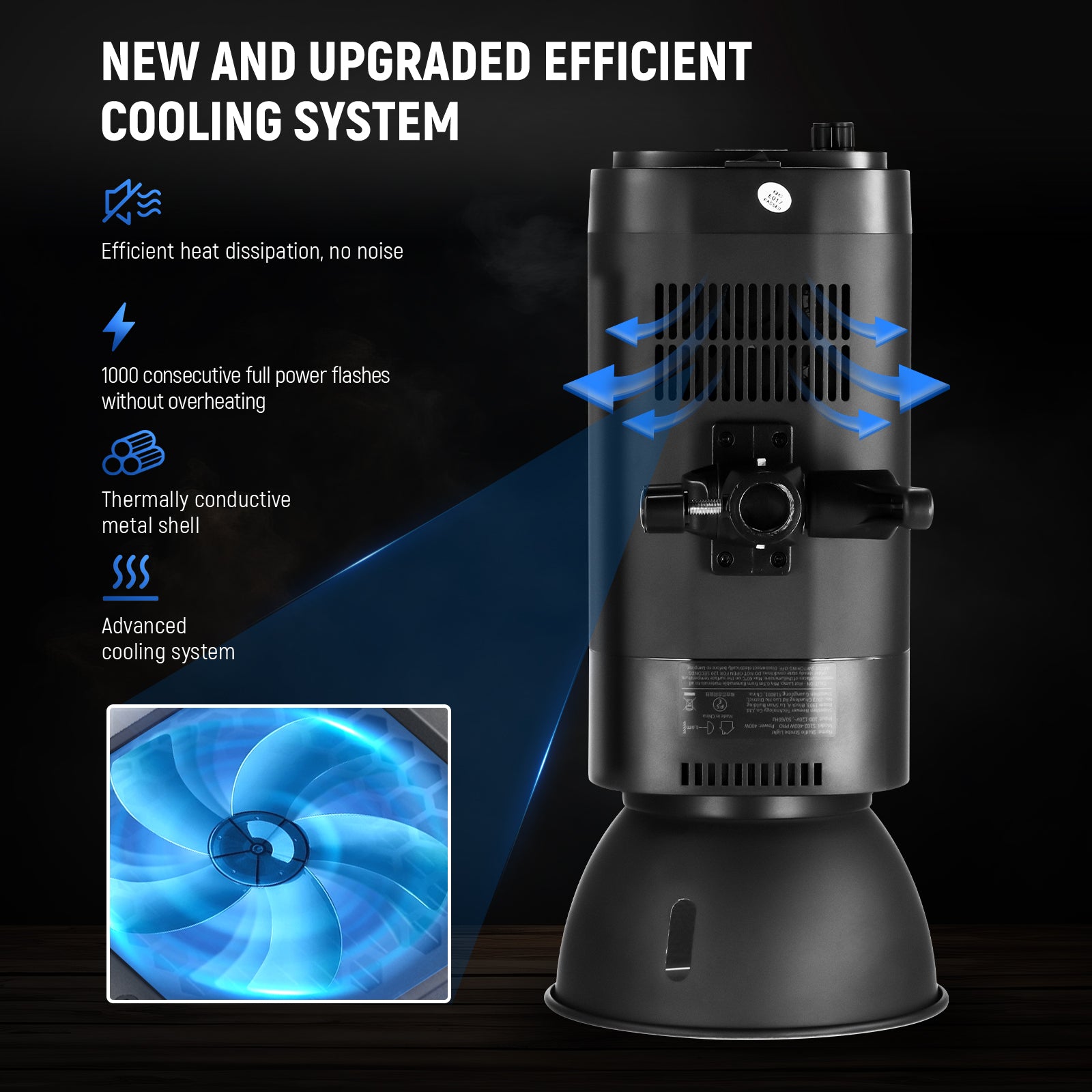 NEEWER 2 Pack S102-400W PRO Studio Monolight Flash Kit - NEEWER