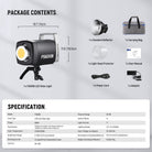 Package Contents of the NEEWER FS600B Bi-Color LED Video Light Kit