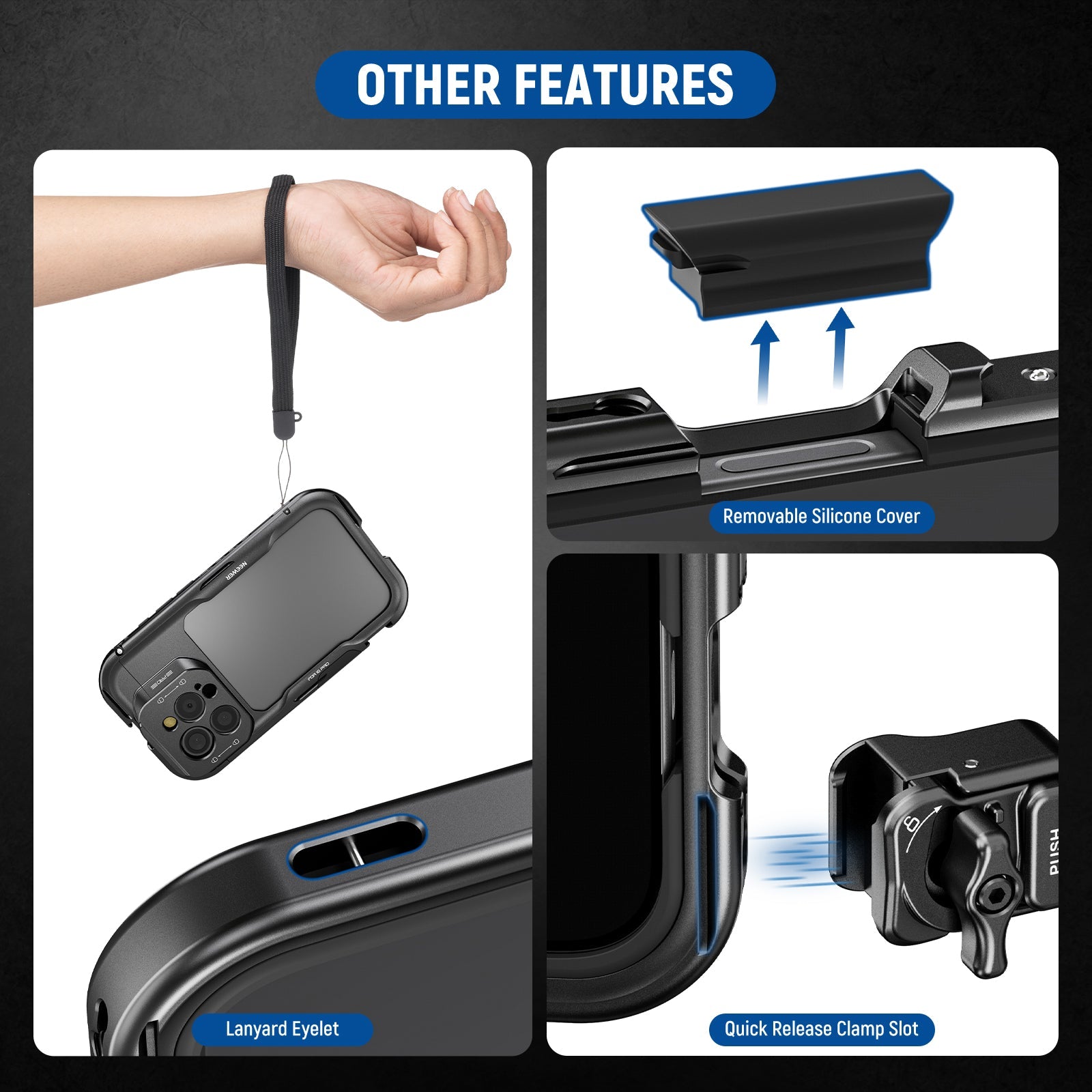 NEEWER PA073/PA074 Phone Cage Compatible with iPhone 16 Pro/Pro