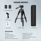 Package Contents of the NEEWER TP55 Camera Tripod