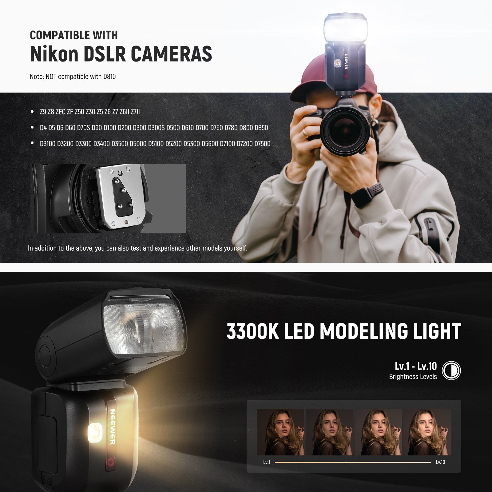 NEEWER Z880 2.4G TTL Camera Flash Speedlite