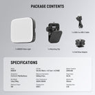 Package Contents of the NEEWER RGB126 Magnetic RGB Video Light