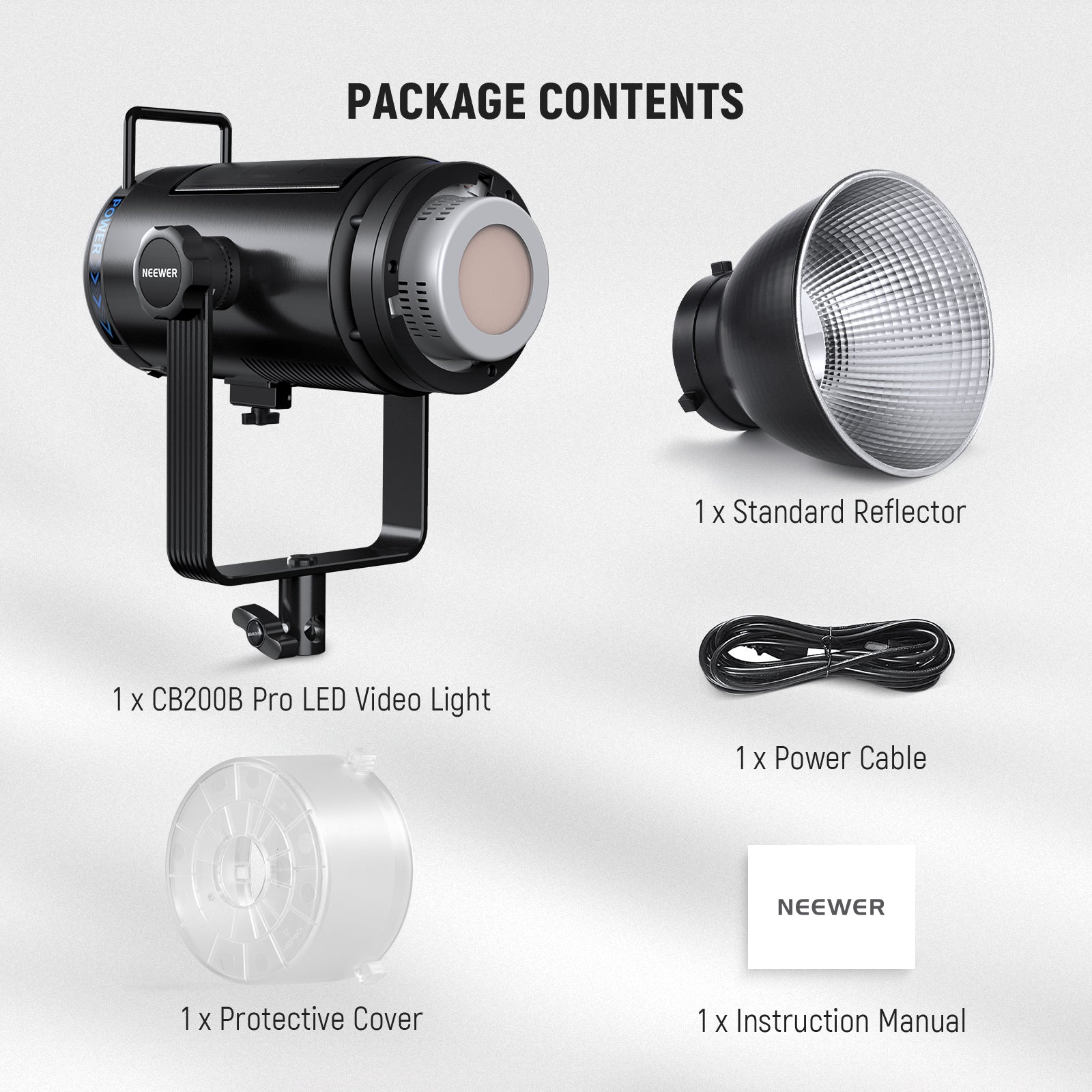 NEEWER CB200B PRO 210W COB LEDビデオライト NEEWER CB200B PRO 210W Bi-Color LED Video Light - NEEWER