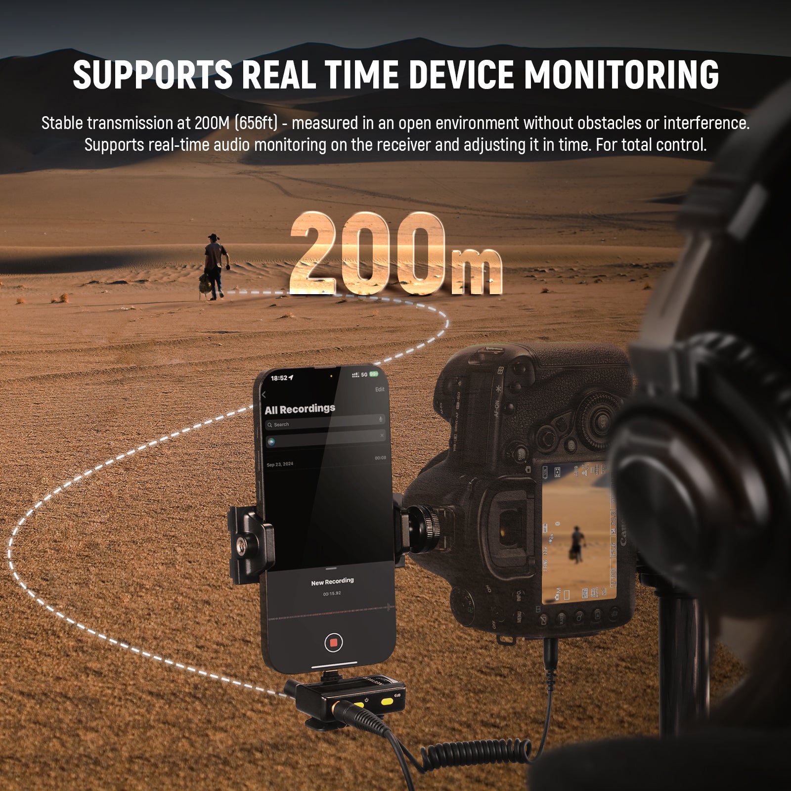NEEWER CM28 Wireless Lavalier Lapel Microphone with Charging Case