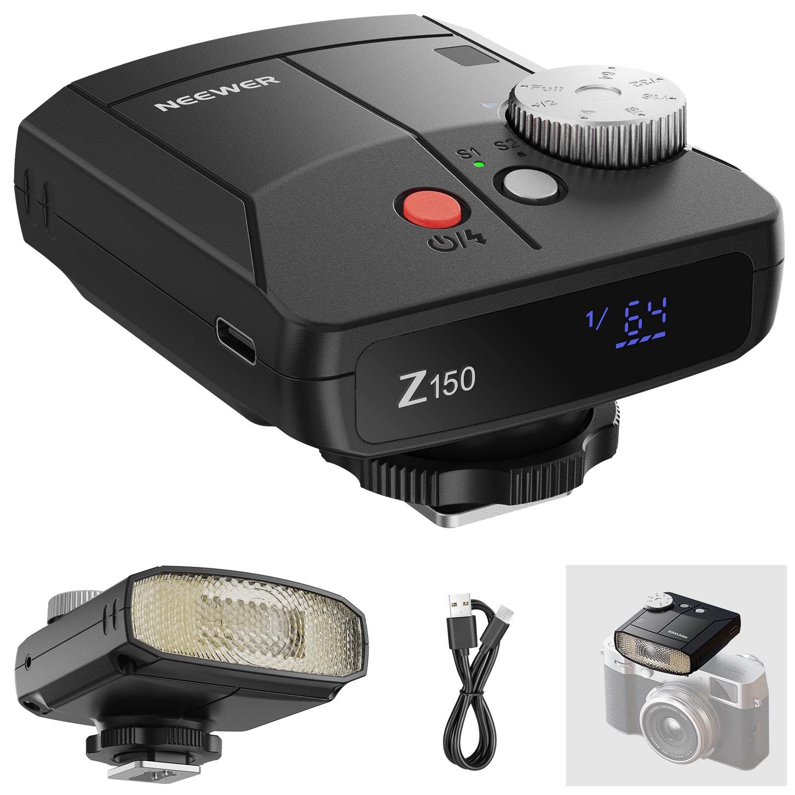 NEEWER Z150 Mini Camera Flash | Retro Style Speedlite